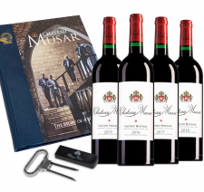 Verticale proeverij Musar 2015, 2016, 2017, 2018   inclusief  boek "The story of a wine icon" + exclusieve opener